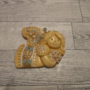 Vintage Hallmark Tree Treat Angel Christmas Ornament 1976 Tree Trimmer